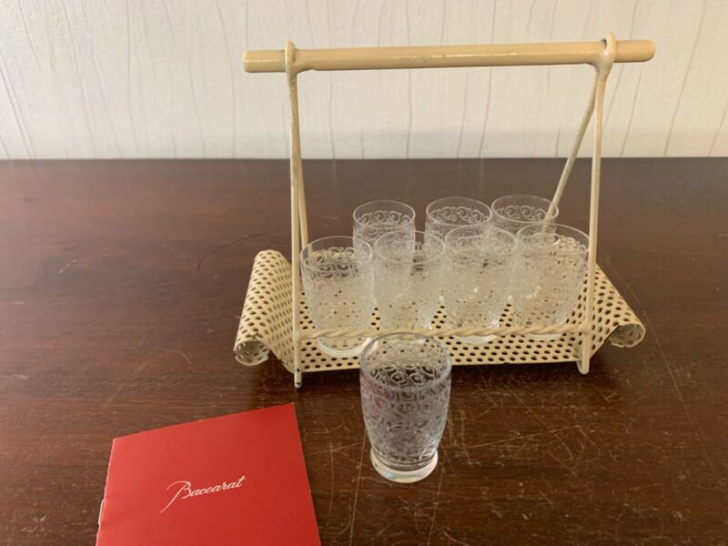 Cabaret With 8 Glasses Liquor Rohan Crystal Baccarat (Price Of Set)