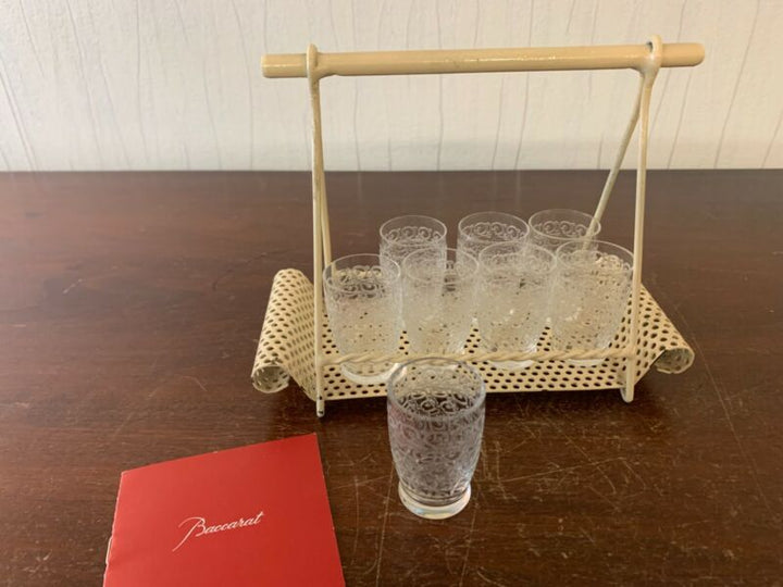 Cabaret With 8 Glasses Liquor Rohan Crystal Baccarat (Price Of Set)