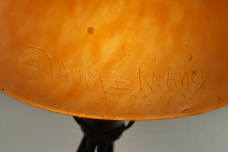 ドーム兄弟　フランス製アールデコランプ　1925年　1930年　錬鉄製のサイン