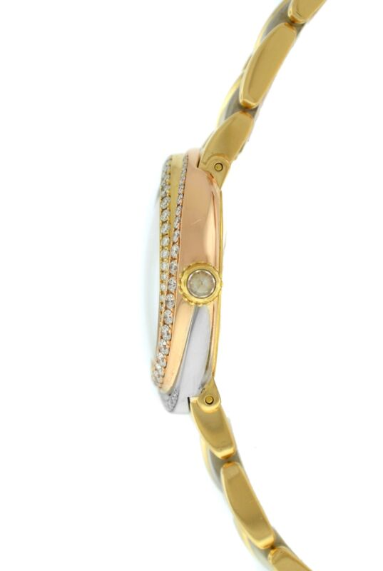 レディース カルティエ トリニティ 2357 18K ローズイエローホワイトゴールド ダイヤモンド クォーツ 腕時計