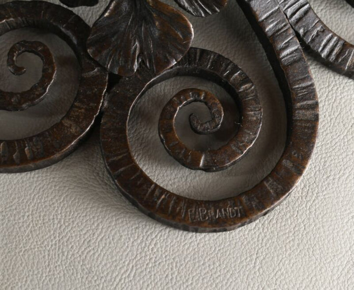 エドガー・ブラント＆ドーム兄弟　フランス製アールデコランプ　1925年　1930年　錬鉄製