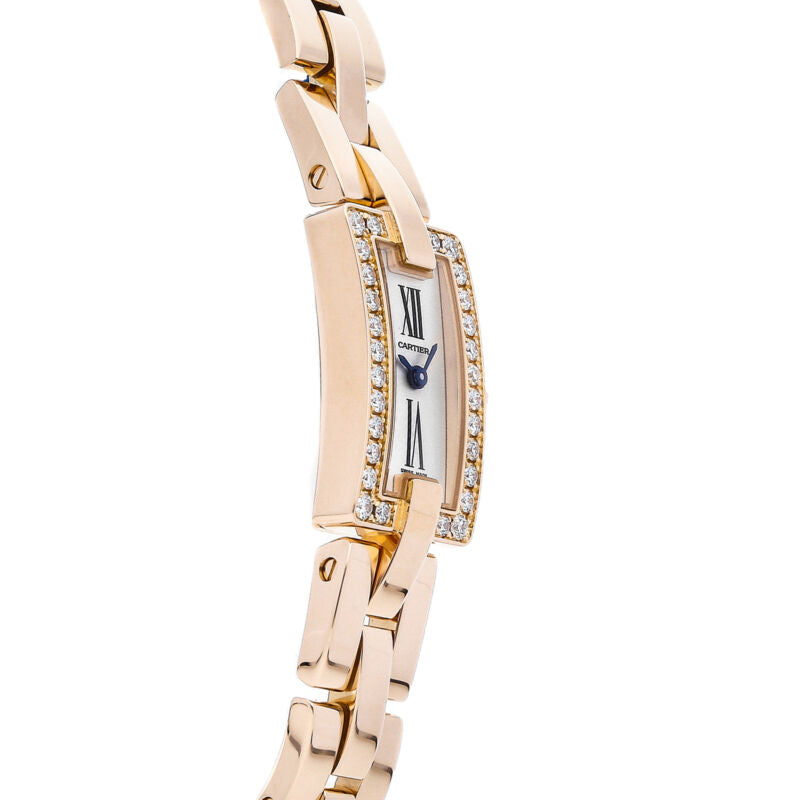カルティエ腕時計　バレリーナ ピンクゴールドとダイヤモンド クオーツレディースウォッチ