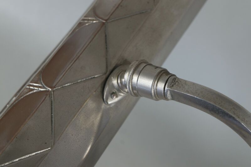 モニックス　フランス製アールデコランプ　1930年　ニッケルメッキ銅　ピアノランプ