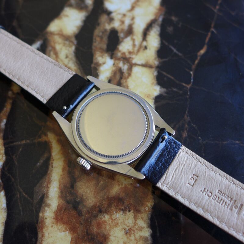 A BEAUTIFUL GENTS VINTAGE 1957 ROLEX OYSTER PRECISION 9/3/6 EXPLORER DIAL STEEL