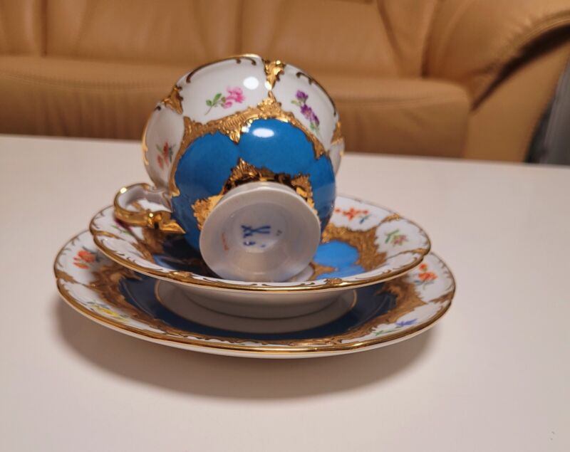 マイセン　Bフォーム　カップ＆ソーサー＆プレート