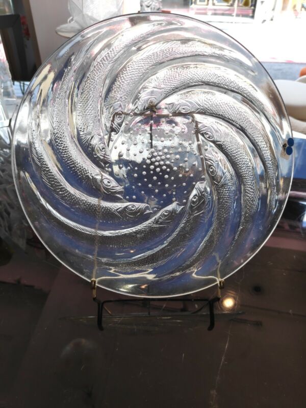 René Lalique (1860-1945), Fish Model Plate, D: 27 cm-
