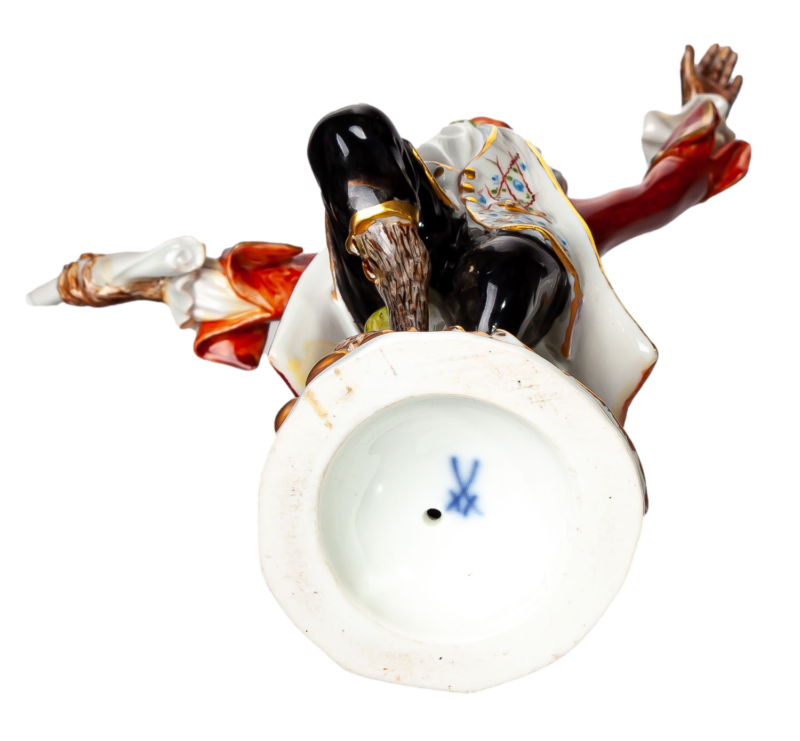 マイセンフィギュア カペルマイスター  by J.J.Kägler モンキーチャペル 一級品 19cmのサイン