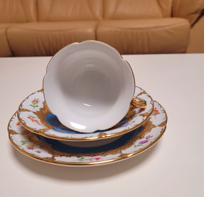 マイセン　Bフォーム　カップ＆ソーサー＆プレート