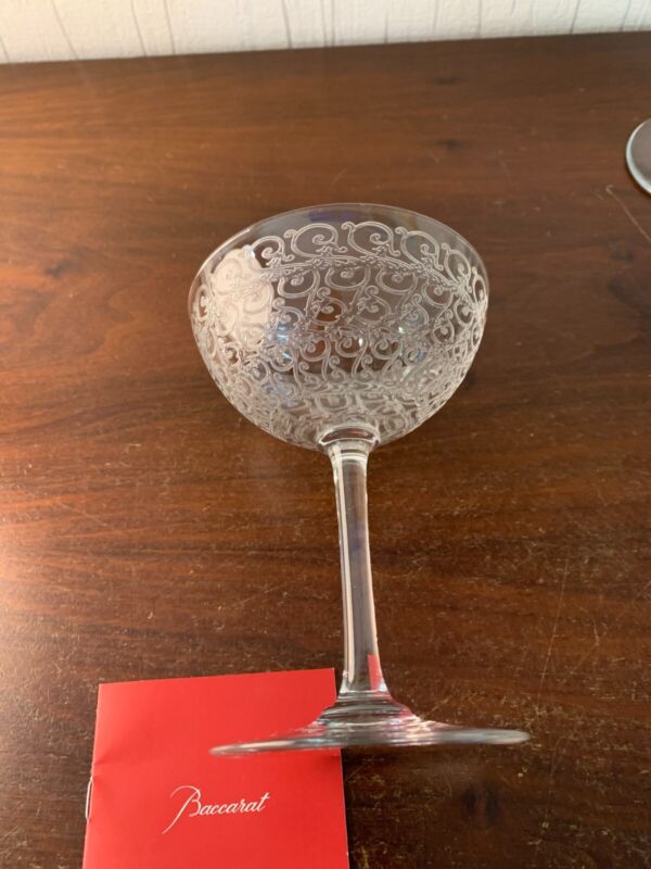 9-Cups Champagne Model Rohan IN Glass Baccarat (Price For La Piece)