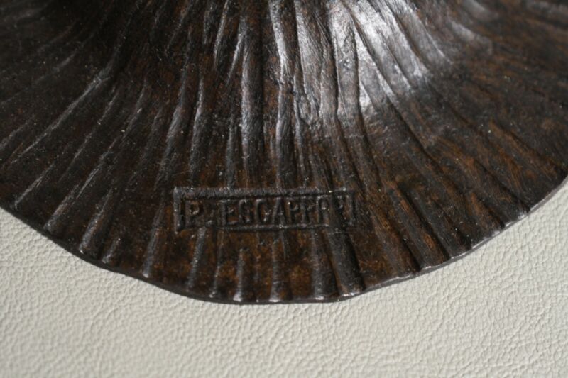 ドーム兄弟＆エスカフル　フランス製アールデコランプ　錬鉄製　1930年のサイン