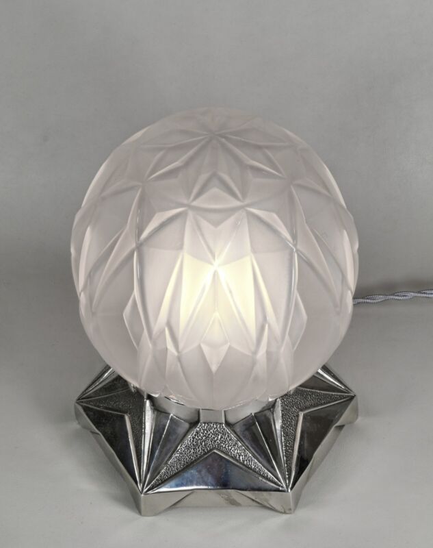 ユヌベル＆コニュヴィル　希少なフランス製アールデコランプ　1930年