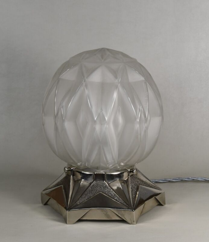 ユヌベル＆コニュヴィル　希少なフランス製アールデコランプ　1930年