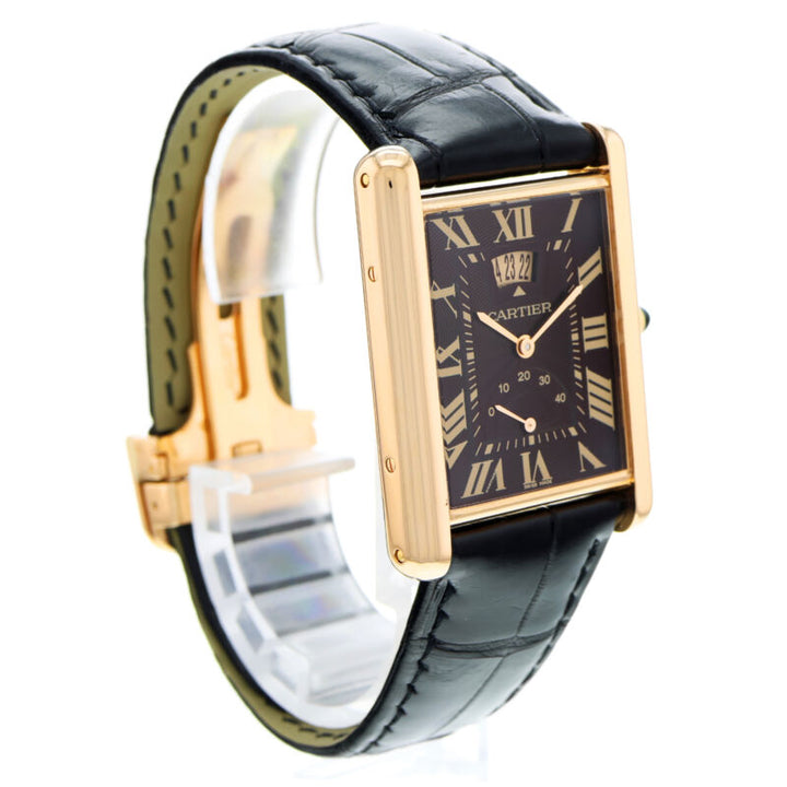 タンク ルイ カルティエ ローズゴールド 手巻き腕時計 W1560002