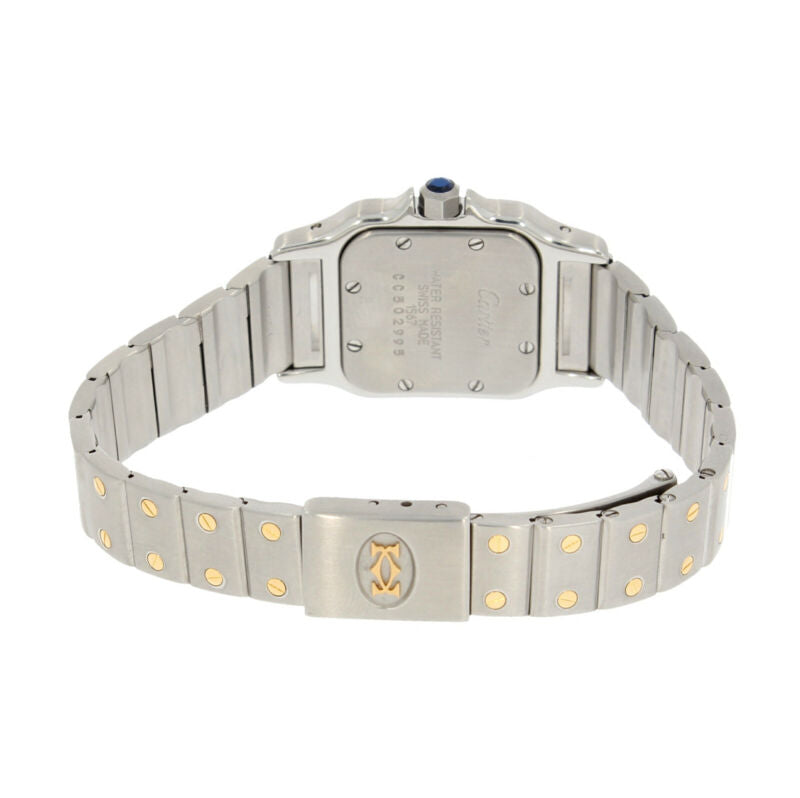 Ladies Cartier Quartz Santos 18ct Yellow Gold & Steel 1567