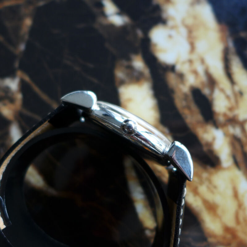 A STUNNING GENTS VINTAGE 1940s "HORN LUGS" ROLEX PRECISION STAINLESS STEEL 4367