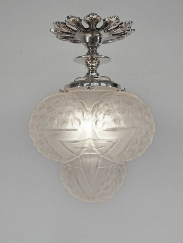 ハノッツ（HANOTS）フランス製 アールデコ調 フラッシュマウントペンダントライト