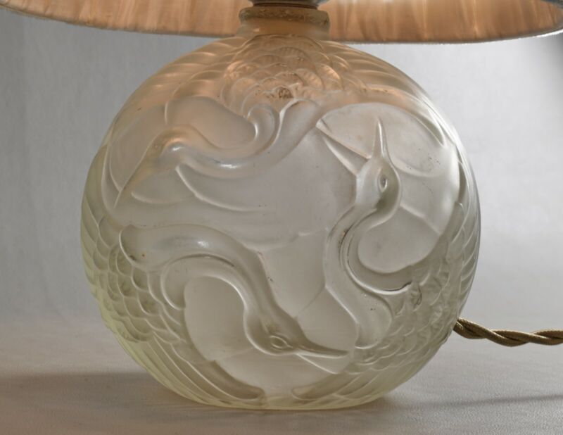 ラ・メトリース　デュフレーヌ　　フランス製アールデコランプ　1930年