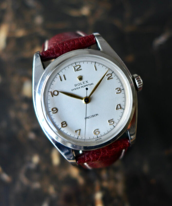 希少なヴィンテージ1952年製 「プレエクスプローラメンズロレックス ー