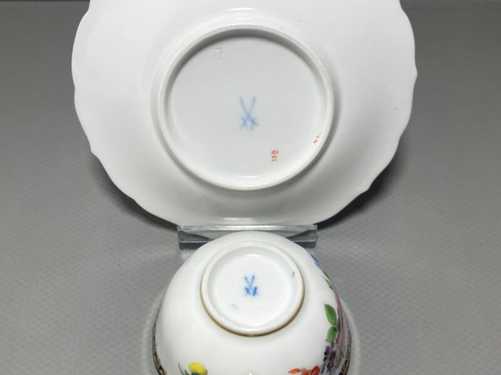 マイセン  Aカンテ フラワーペインティング フラワー1級品