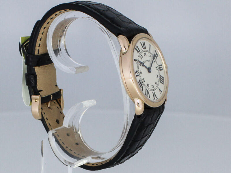 CARTIER RONDE LOUIS CARTIER 29mm WATCH BOX PAPERS 2011 Ref W6800151 2886 GOLD 18K