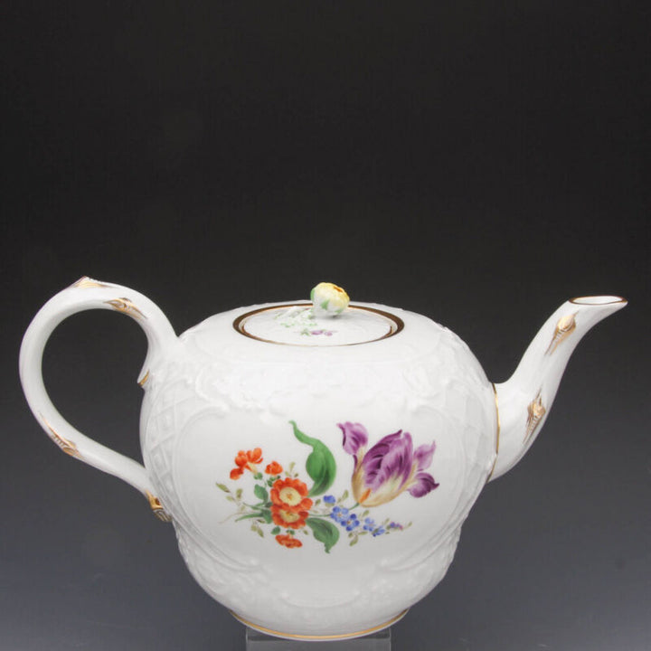 Wonderful tea service Meissen new rope flower3-