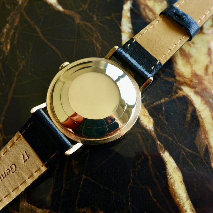 A STUNNING VINTAGE 1968 GENTS ROLEX PRECISION "COIN EDGE" IN 9k SOLID GOLD