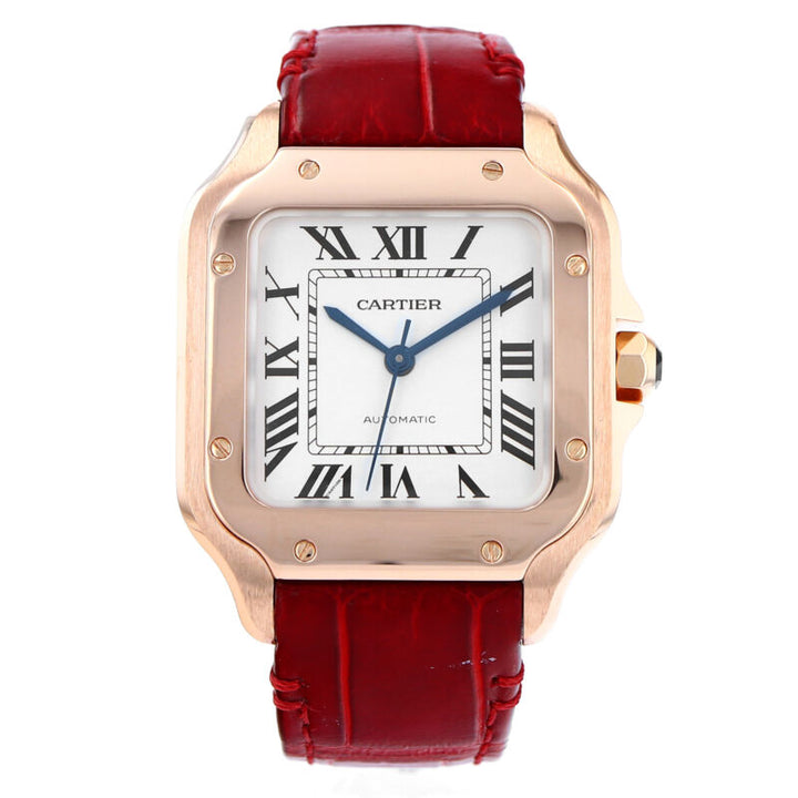 カルティエ サントス ローズゴールド 自動巻き腕時計 WGSA0012