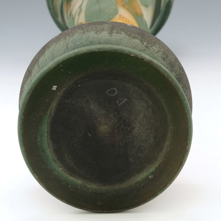 Tall Daum Quinces Cameo Vase c1910