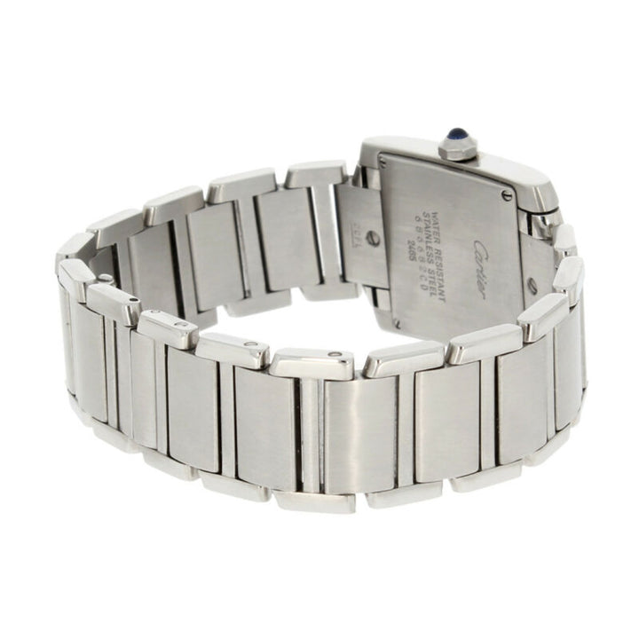 Cartier Tank Francaise Midi Size Quartz Stainless Steel Watch 2465
