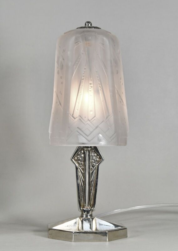 ミューラー兄弟　ペアのアールデコランプ　フランス製　1930年