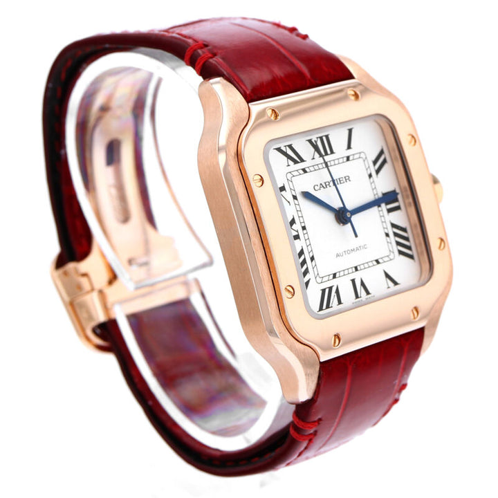 カルティエ サントス ローズゴールド 自動巻き腕時計 WGSA0012