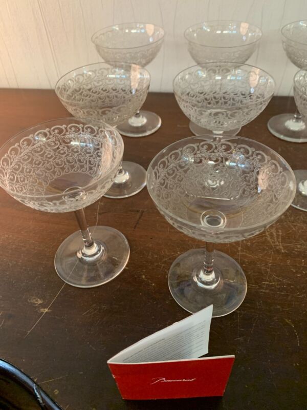 9-Cups Champagne Model Rohan IN Glass Baccarat (Price For La Piece)