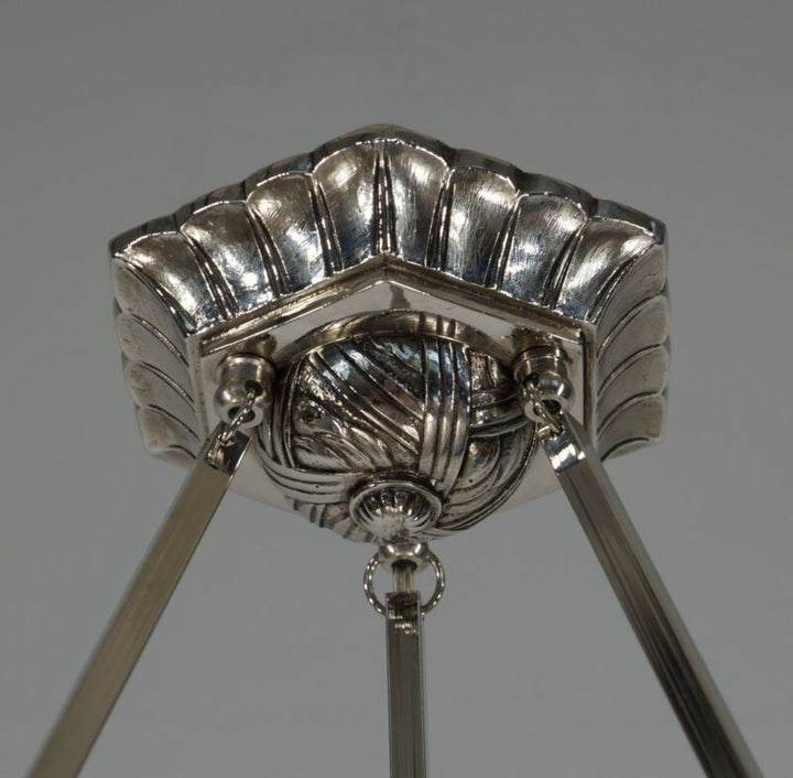 デュゲ 1930年代　フランス製アールデコシャンデリア（ペンダントライト）