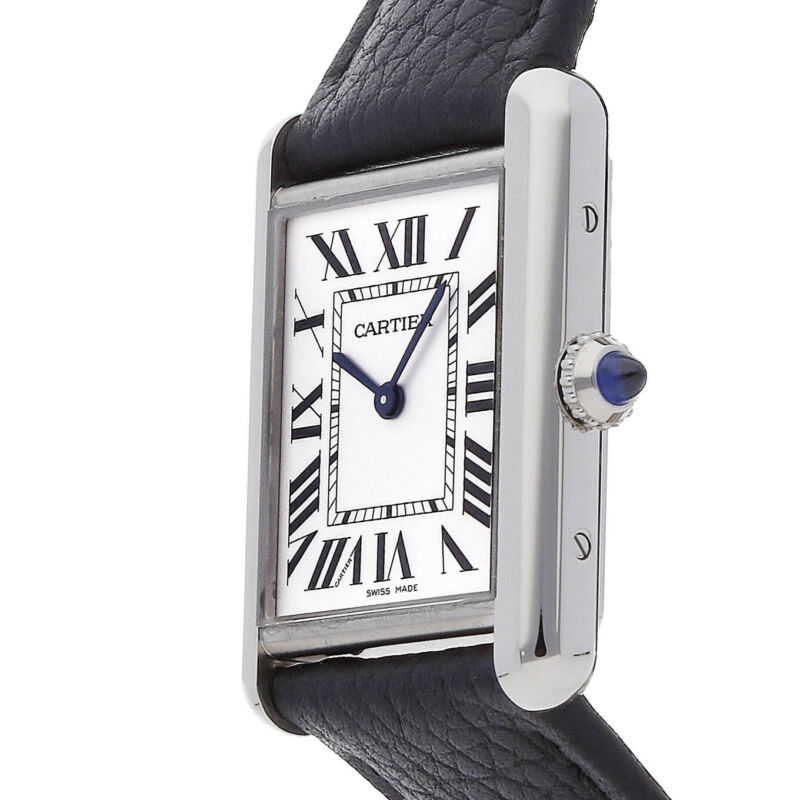 Cartier Tank Must Quartz Steel Ladies Strap Watch WSTA0041