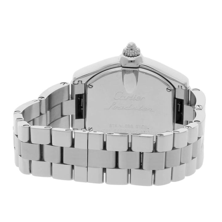 Cartier Roadster Small Quartz Steel Ladies Bracelet Watch Date W62016V3