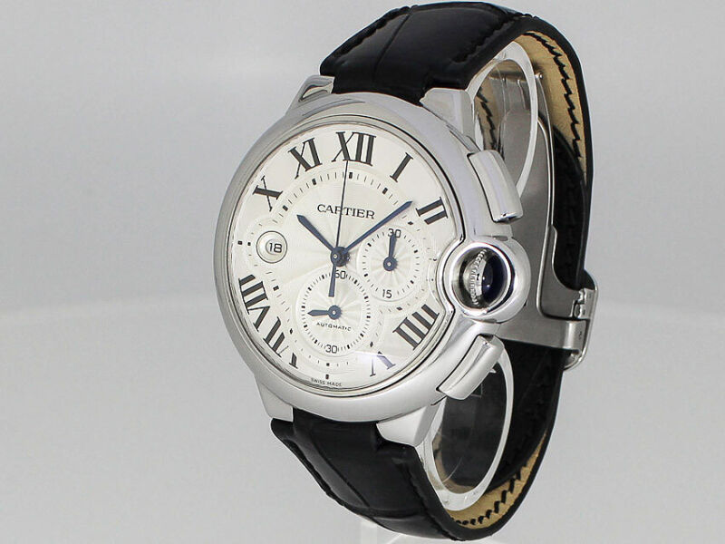CARTIER BALLON BLEU CHRONOGRAPH 43.5 mm WATCH Ref. 3109 CARTIER SERVICE 08/2022