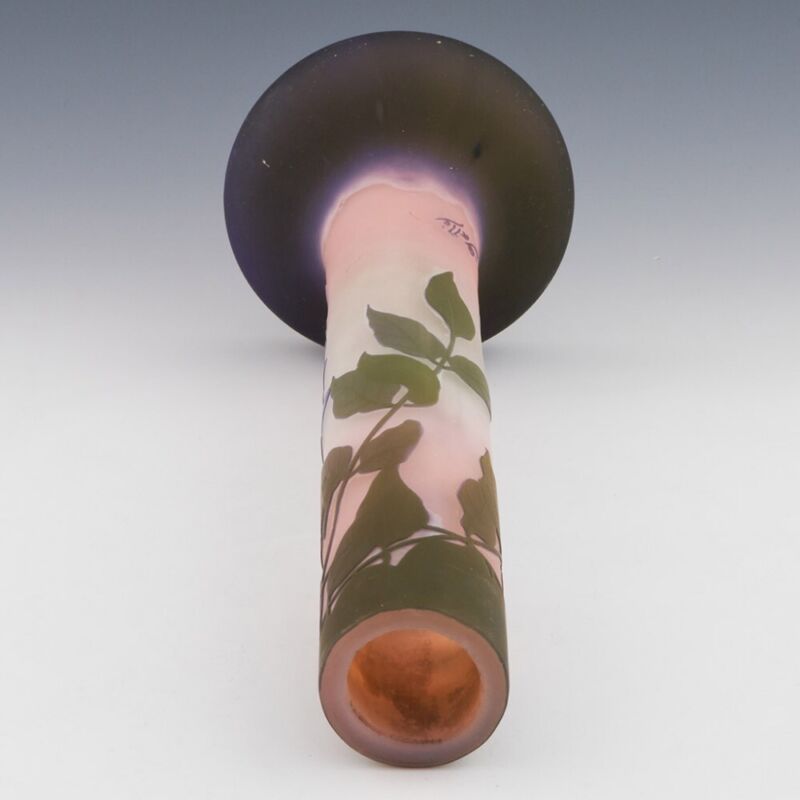 エミールガレ　藤の花の花瓶　スターガレ時代の作品（アールヌーボー）