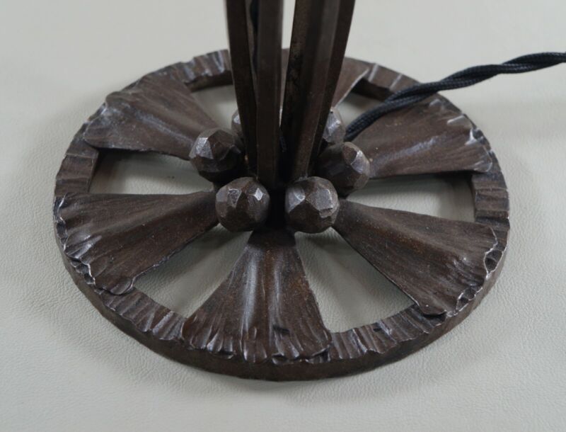 ドーム兄弟　フランス製アールデコランプ　1925年　1930年　錬鉄製