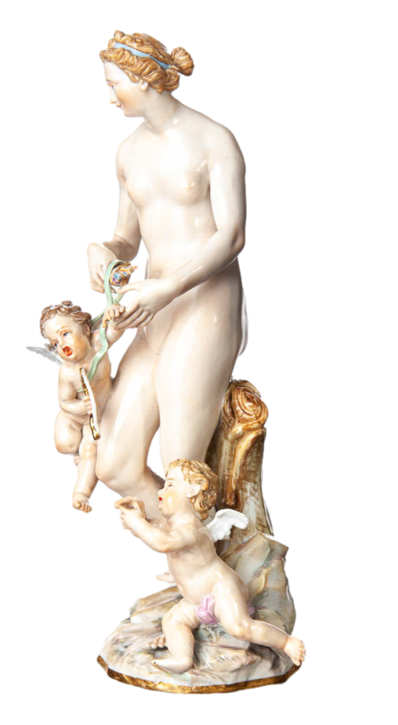 マイセン人形 フィギュリン 題名『ヴィーナスと二人の天使 マイセン人形 フィギュリン 題名『ヴィーナスと二人の天使
