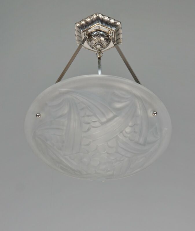 デュゲ 1930年代　フランス製アールデコシャンデリア（ペンダントライト）