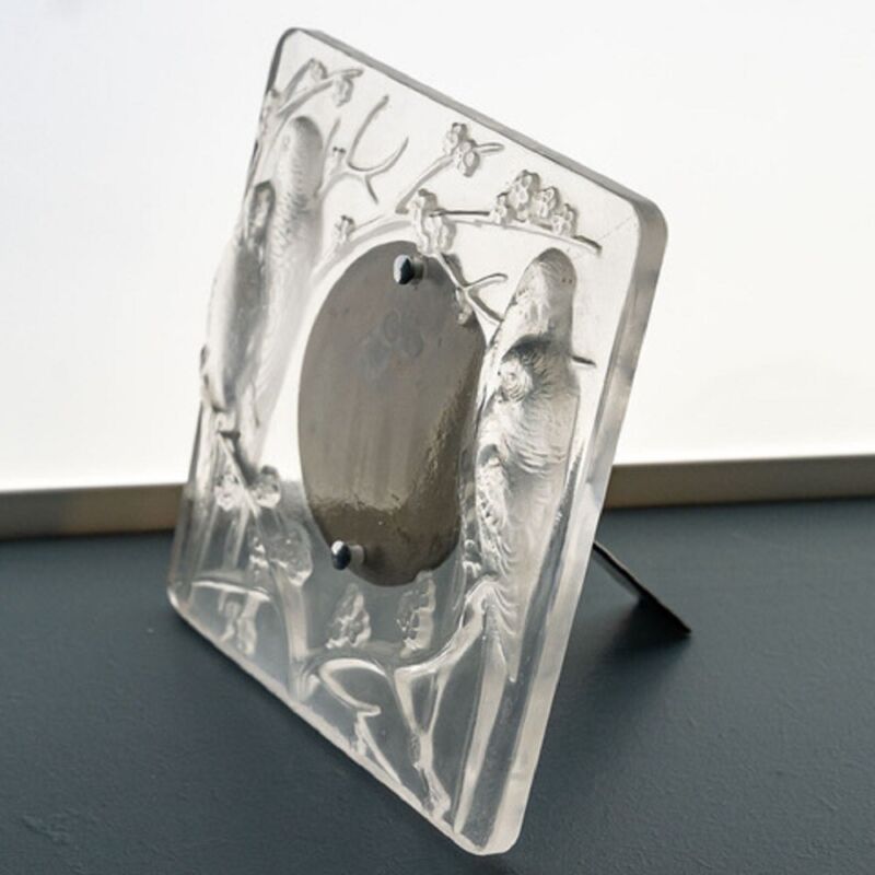 "René Lalique: ""4 parakeets"" frame"-