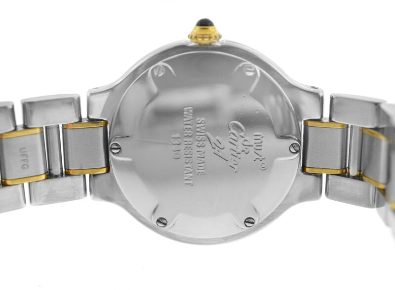 Cartier Must de Cartier 1340 Ladies Quartz 18K Gold Steel 28MM Watch
