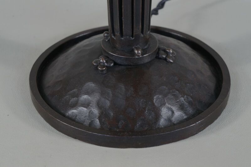 ドーム兄弟　大きなフランス製アールデコランプ　1925年　1930年　錬鉄製