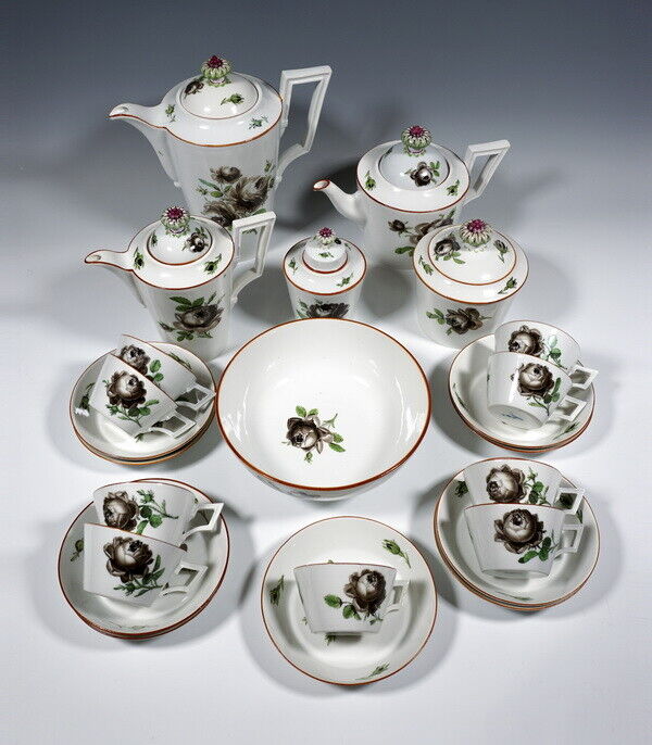 Large Meissen Coffee Tea Service Set Marcolini Period 1774-1814