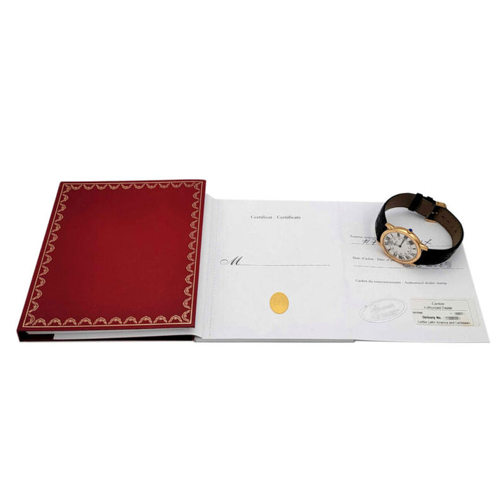 カルティエ ロンド ソロ ドゥ カルティ イエローゴールド クォーツウォッチ W6700455 日付表示機能