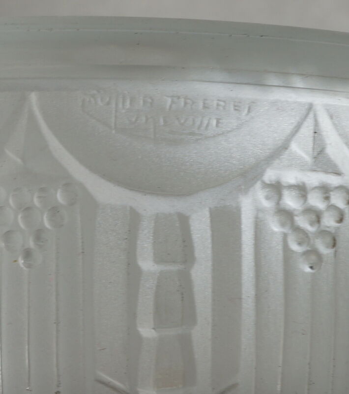 ミューラー兄弟　ペアのフランス製アールデコランプ　1930年