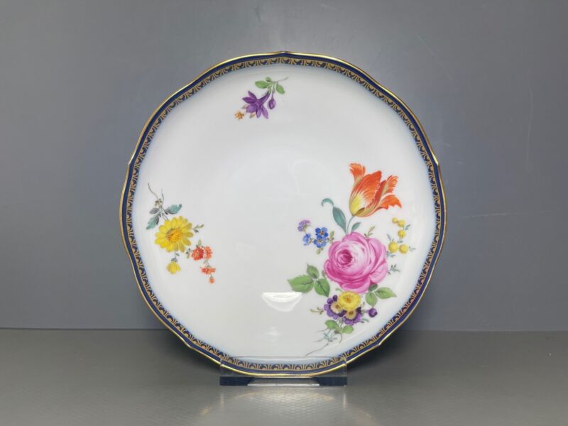 マイセン  カップ プレートAカンテ フラワーペインティングフラワー1級品