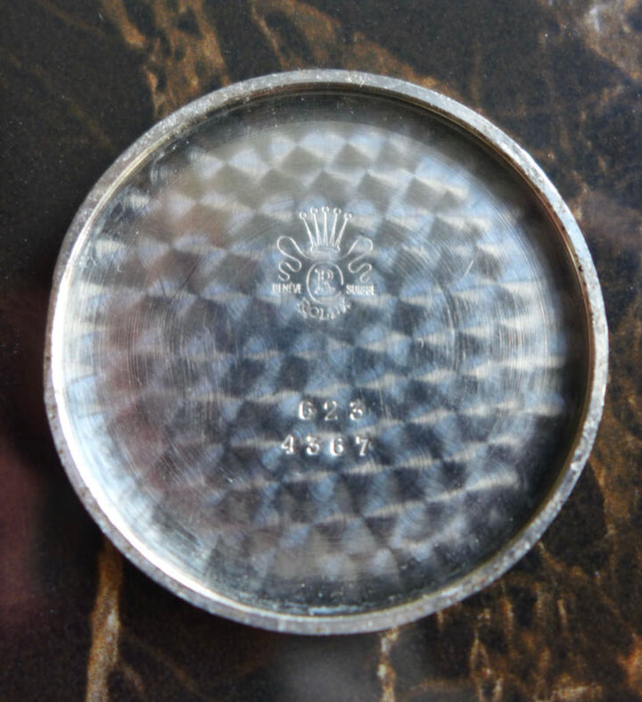 A STUNNING GENTS VINTAGE 1940s "HORN LUGS" ROLEX PRECISION STAINLESS STEEL 4367