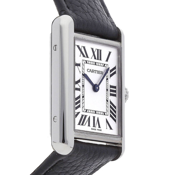 Cartier Tank Must Quartz Steel Ladies Strap Watch WSTA0041