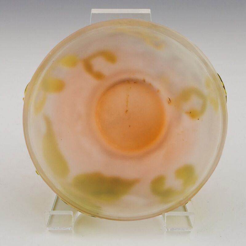 エミールガレ　アールヌーボー時代のニワウルシの小物入れ（ボンボニエール）花瓶　スターガレ時代